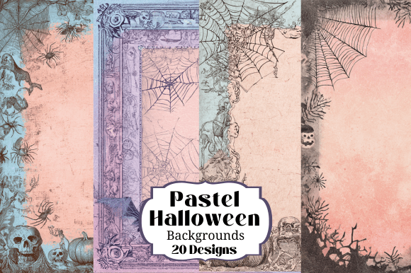 20 Pastel Halloween Backgrounds