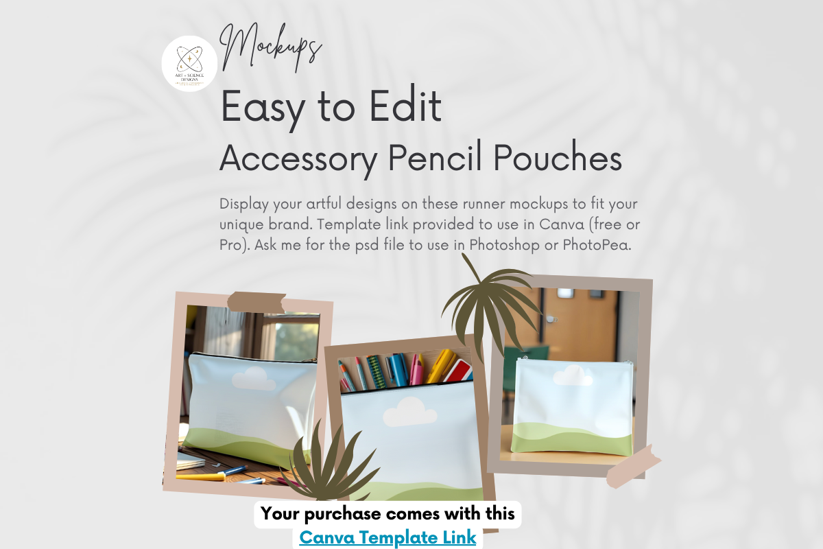 Accessory Pen Pencil Pouch for Canva