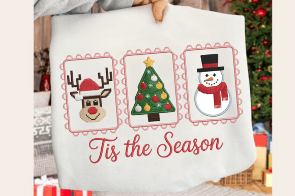 Crochet Cute Tis the Season Yarn PNG Des