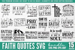 Faith Quotes SVG Bundle Graphic by Styled Stock Mock · Creative Fabrica