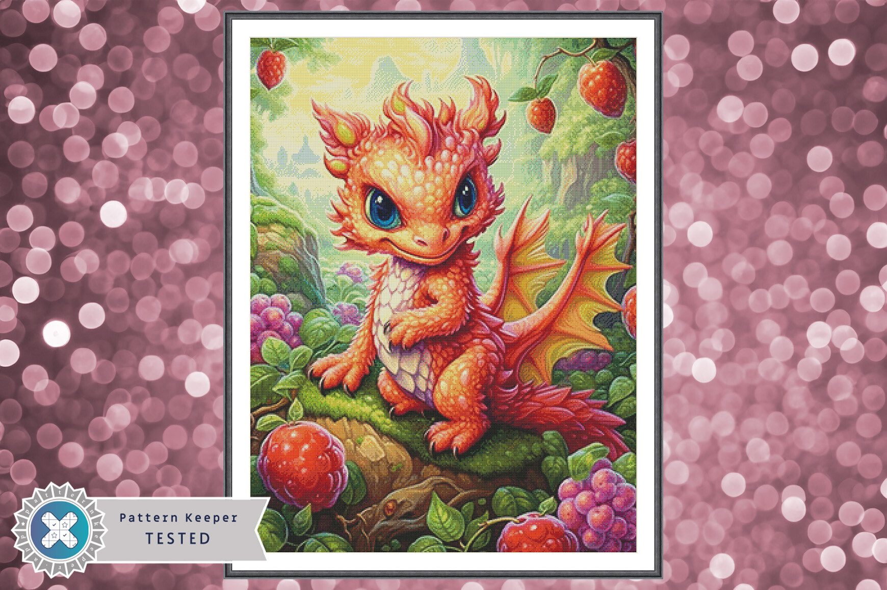 Fantasy Dragon Cross Stitch Pattern PDF