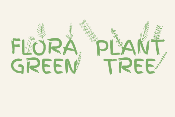 Floralia Dingbat Font PNG with transparent background - Preview 1