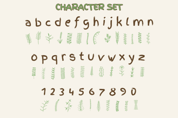 Floralia Dingbat Font PNG with transparent background - Preview 6