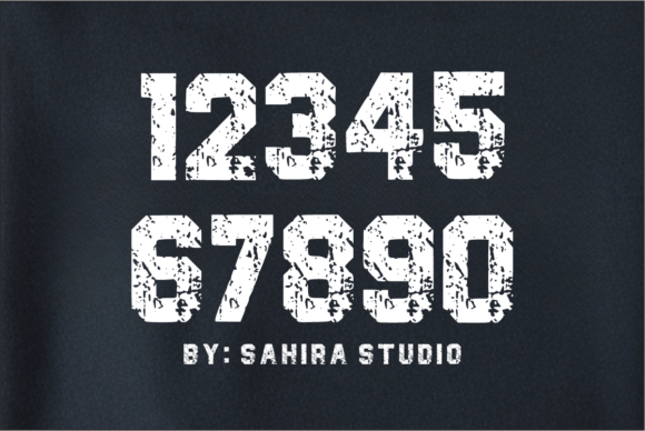 Grunge Sports Font PNG with transparent background - Preview 6