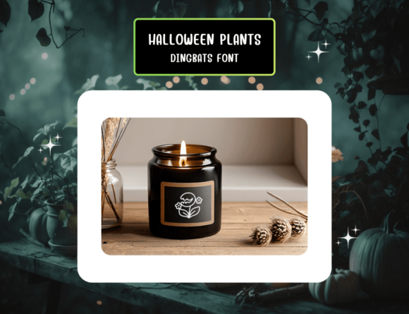 Halloween Plants Font PNG with transparent background - Preview 6