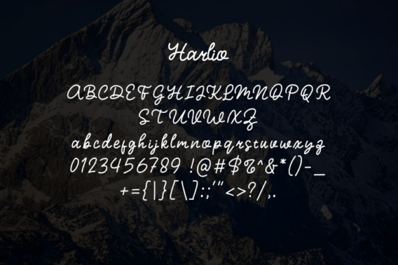 Harlio Font - Preview 1