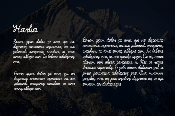 Harlio Font - Preview 2