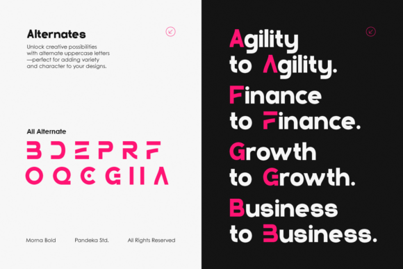 Morna Bold Font PNG with transparent background - Preview 5