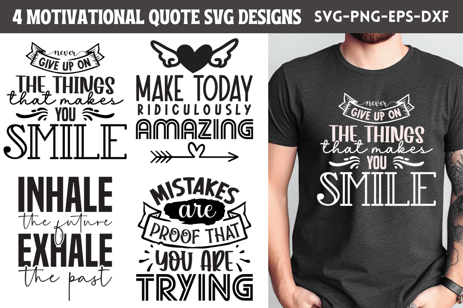 Motivational Quotes SVG Bundle 3 Graphic by Styled Stock Mock ...