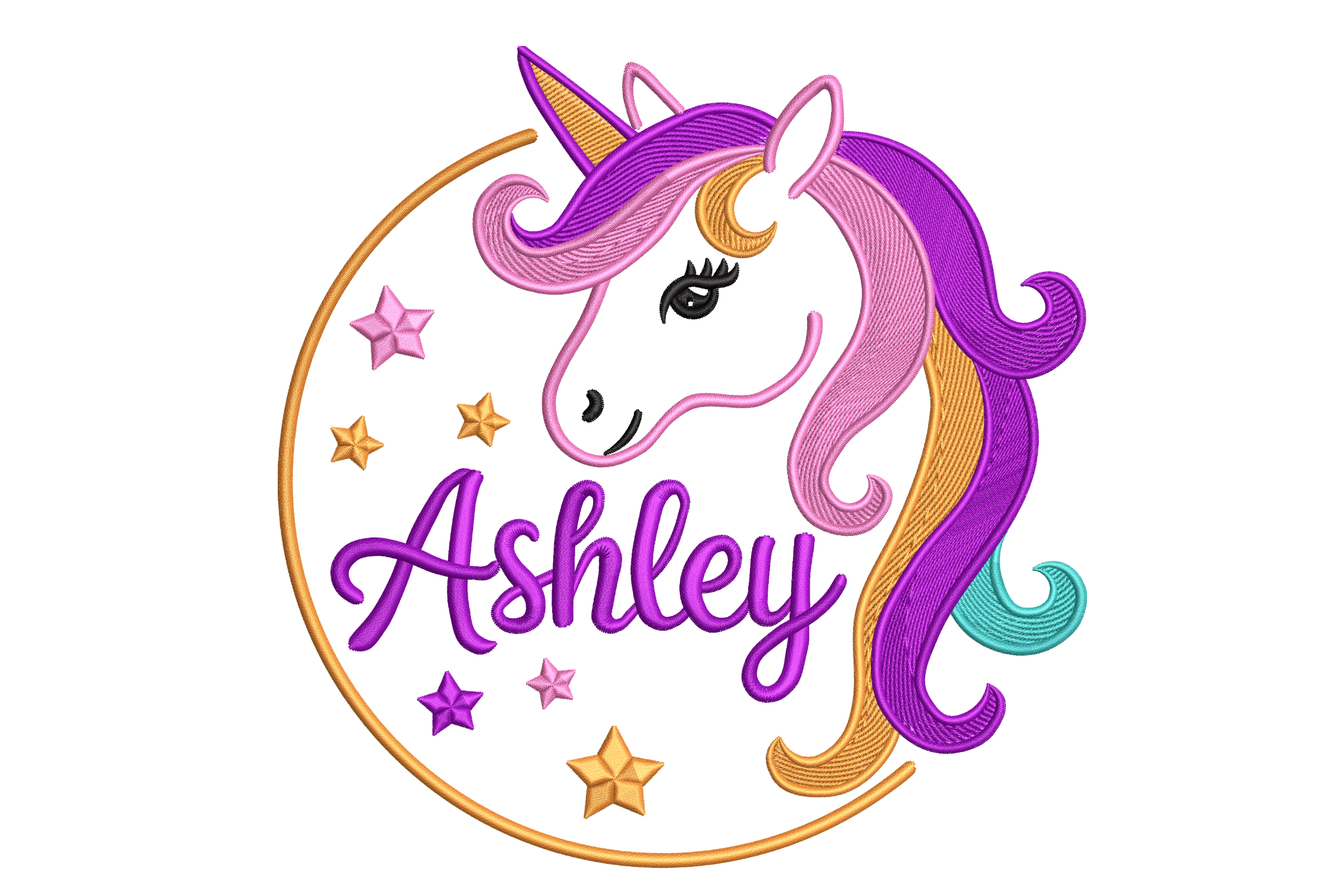 Personalized Unicorn Head Custom Name