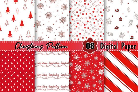 Red White Christmas Pattern