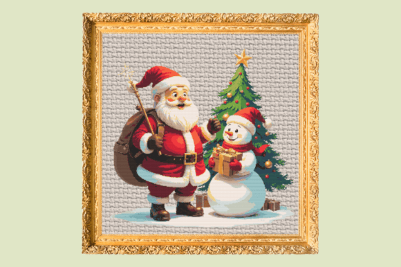 Santa & Snowman Christmas Cheer