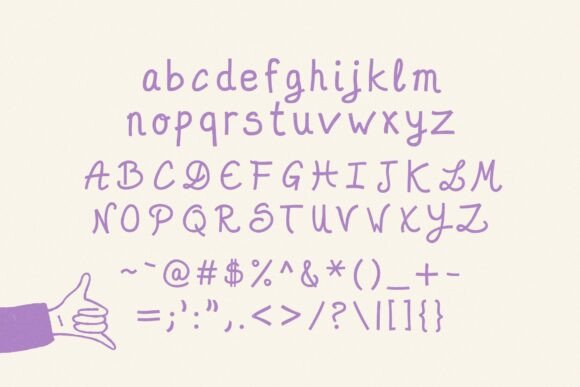 Slightly Sketchy Font font preview - 3