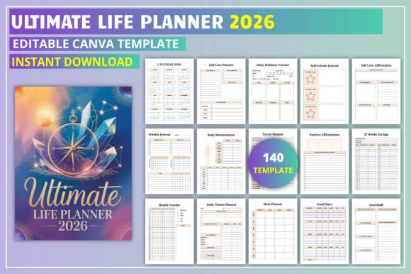 Ultimate Life Planner 2026 KDP Interior