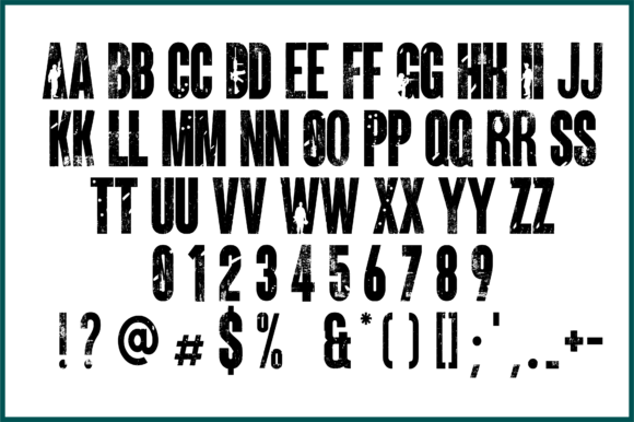 Army Font - Preview 1