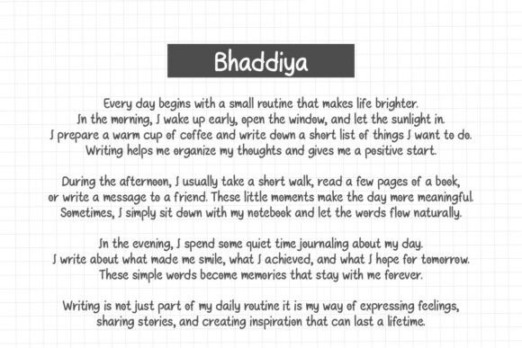 Bhaddiya Font - Preview 5