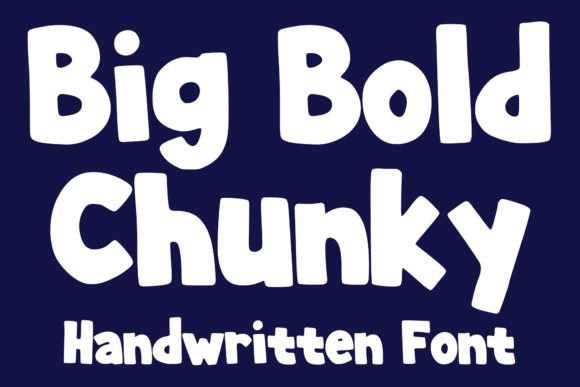 Big Bold Chunky Display Font By MVMET