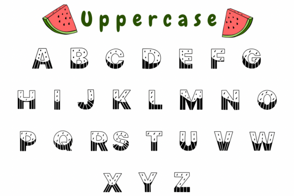 Big Melon Fruit Font - Preview 1