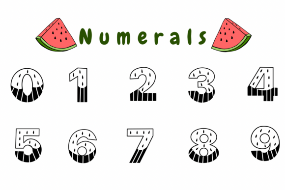 Big Melon Fruit Font - Preview 3