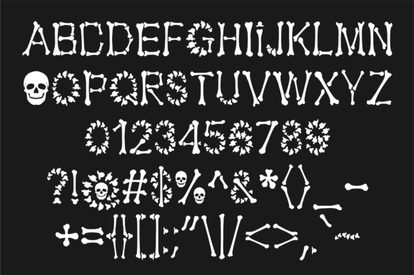 Bones Font - Preview 1