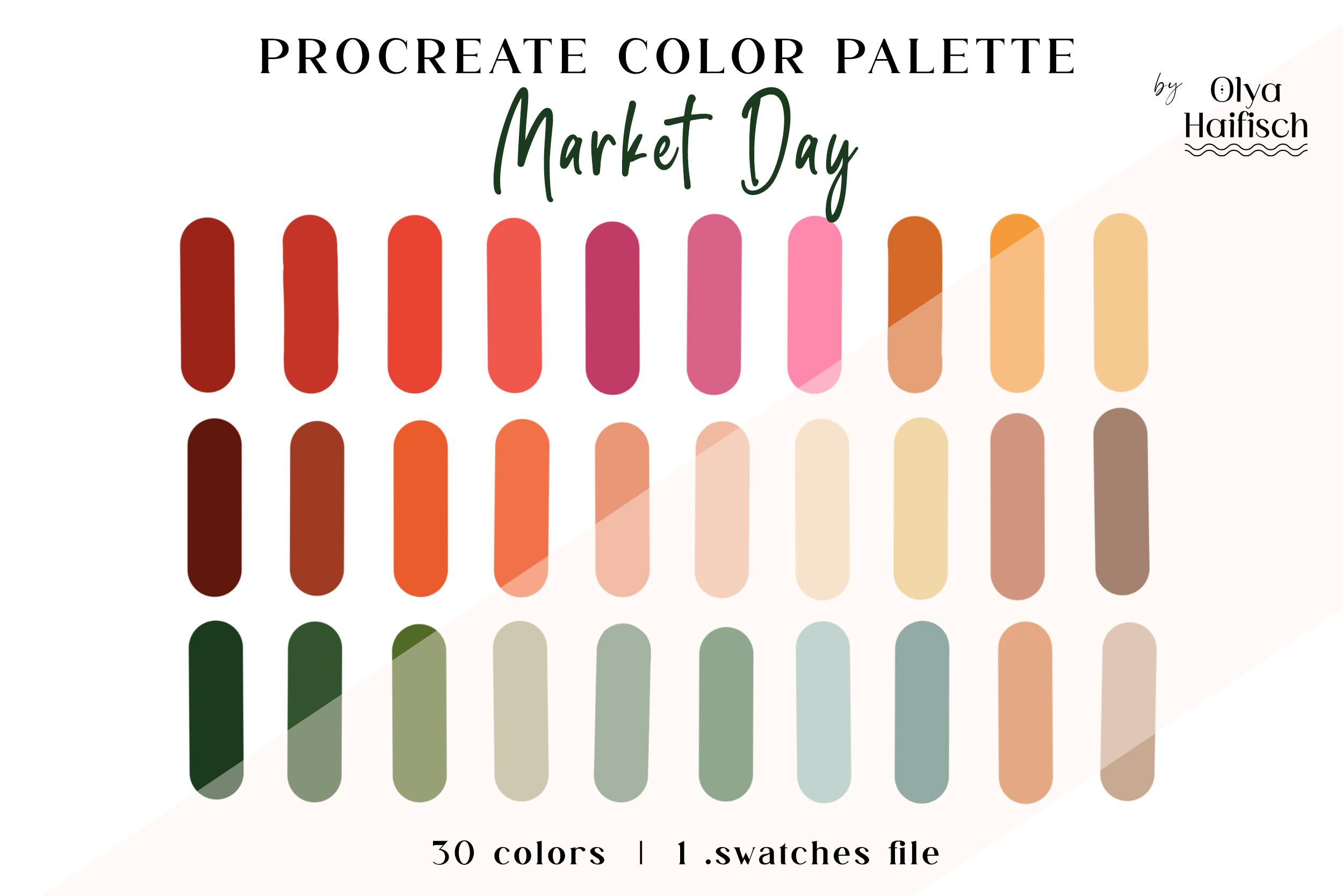 Bright Festive Procreate Color Palette