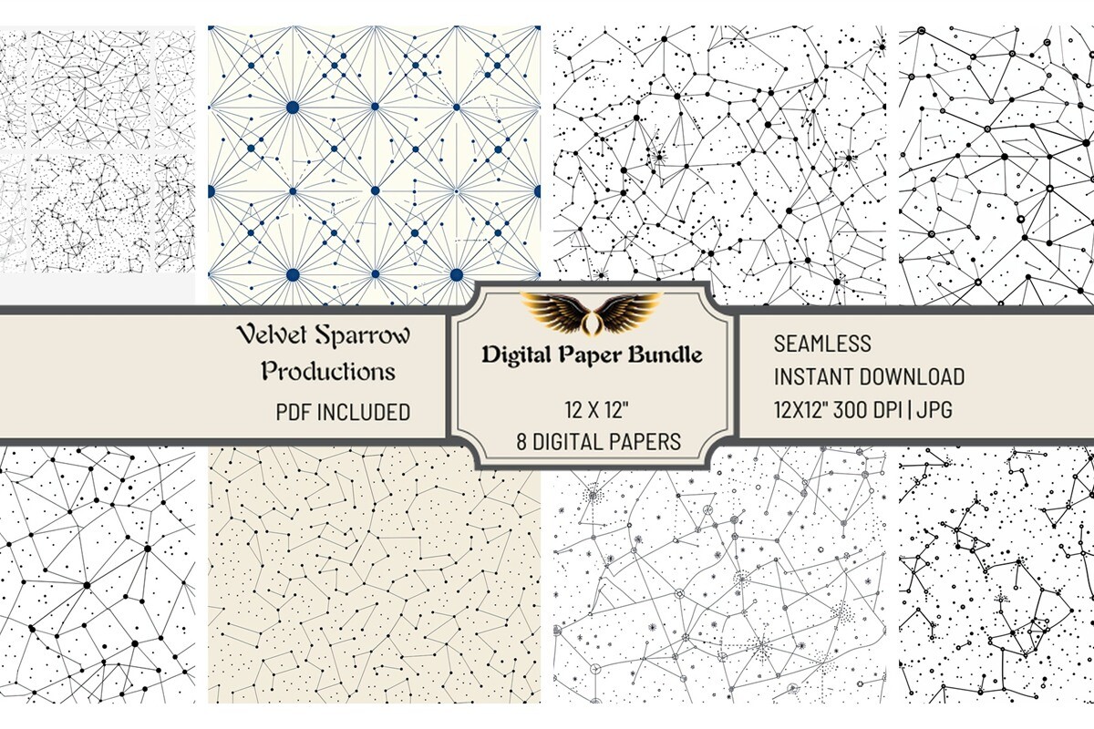 Celestial Constellation Digital Paper