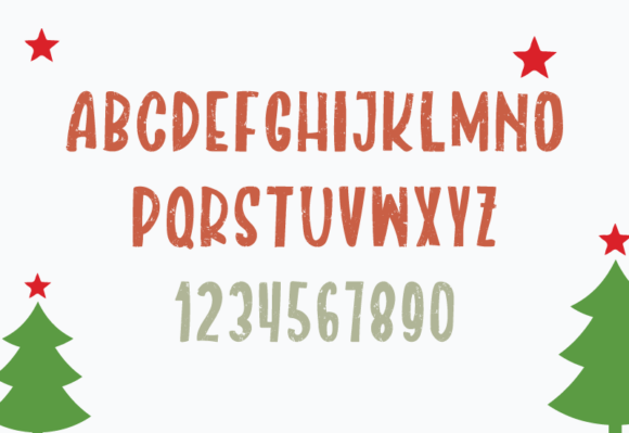 Colorful Christmas Font - Preview 1