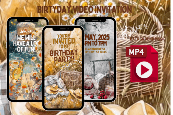 Cowboy Christmas Party Video Invitation