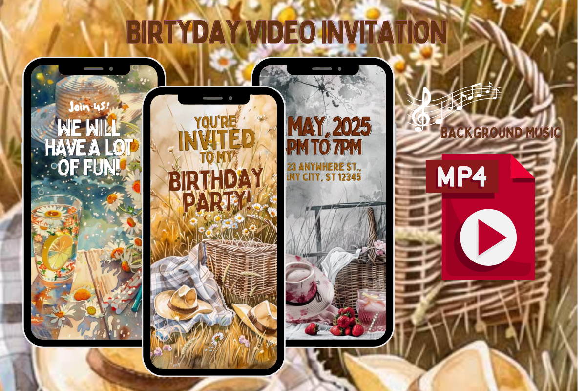 Cowboy Christmas Party Video Invitation