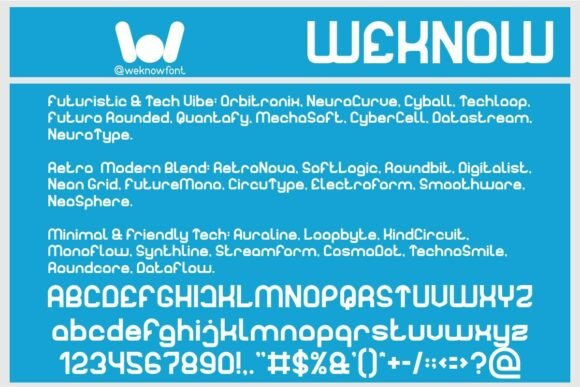 Friendly Tech Font - Preview 3