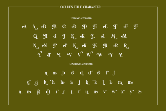 Golden Title Font - Preview 4