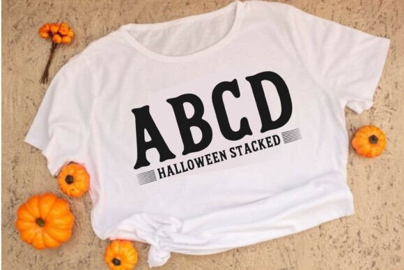 Halloween Stacked Font PNG with transparent background - Preview 3