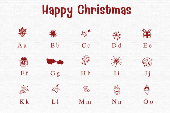 Happy Christmas Font - Preview 1