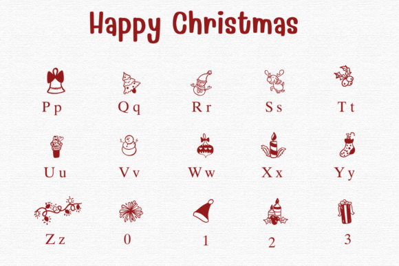 Happy Christmas Font - Preview 2