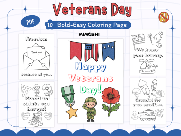 Happy Veterans Day Coloring Pages