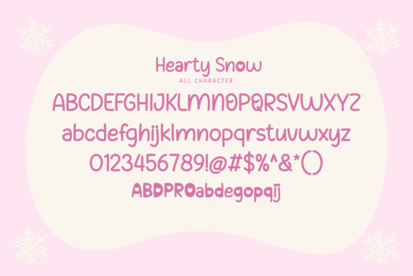 Hearty Snow Font - Preview 5
