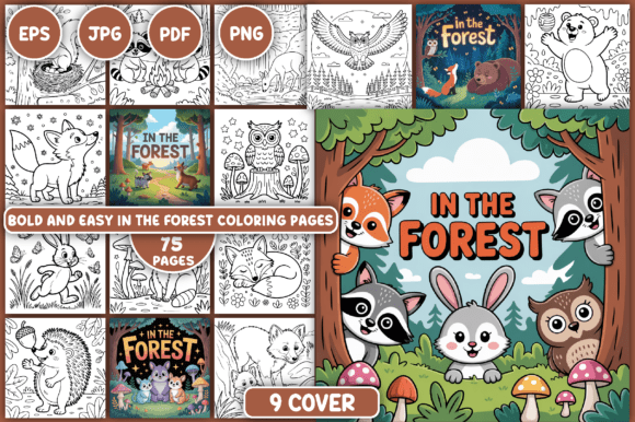 In the Forest Coloring Pages