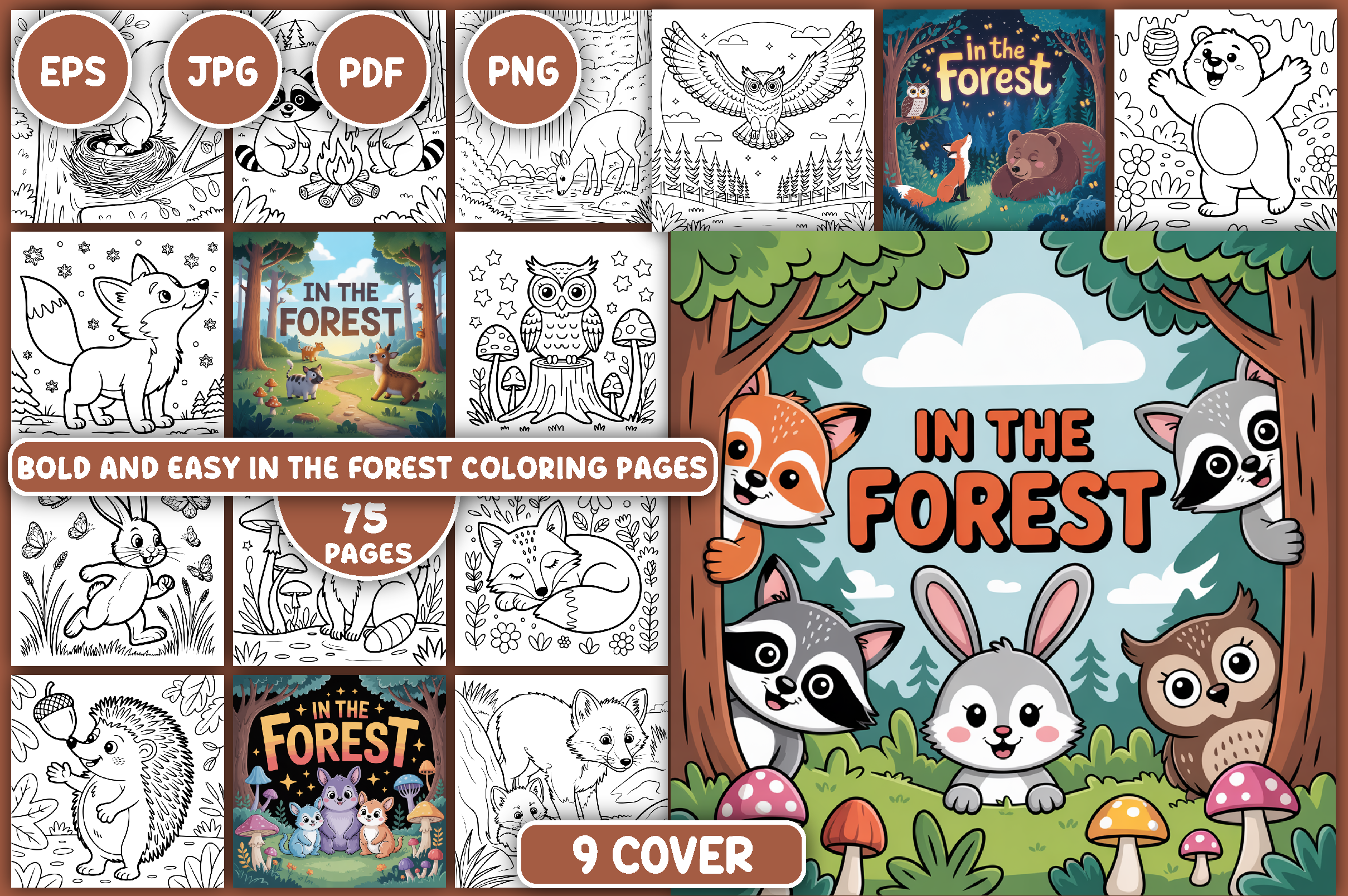 In the Forest Coloring Pages