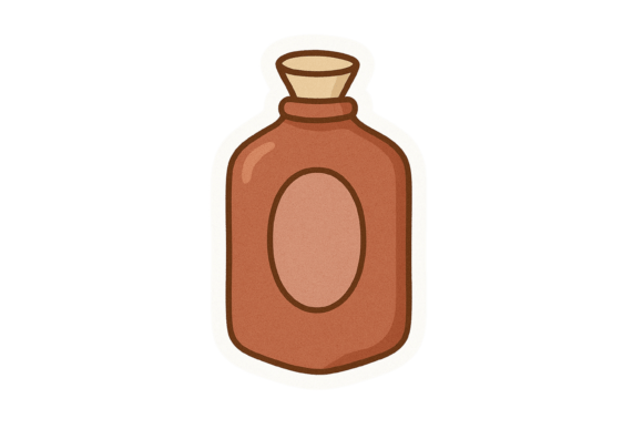 Kawaii Hot Water Bottle Sticker Graphics
