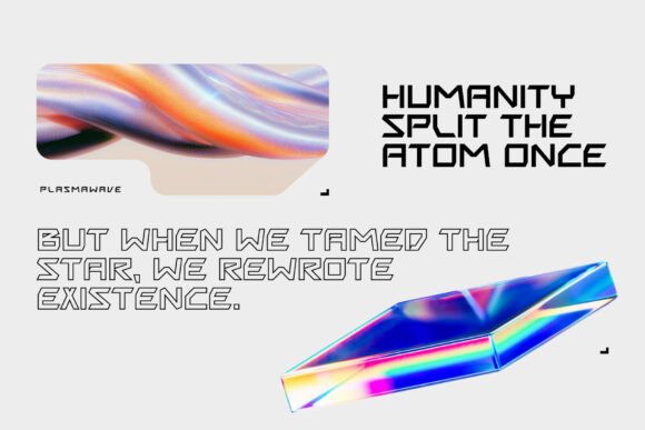 Plasmawave Font PNG with transparent background - Preview 3
