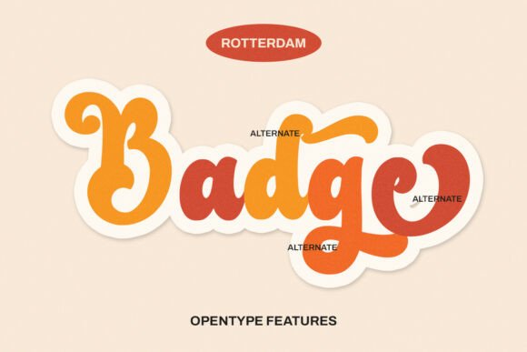 Rotterdam Font PNG with transparent background - Preview 5