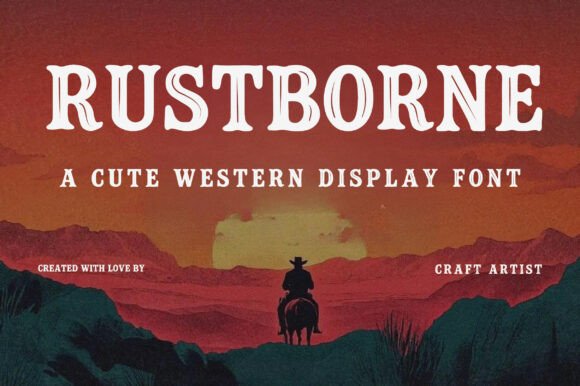 Rustborne Font PNG with transparent background - Preview 1