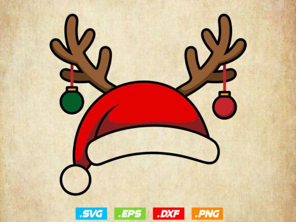 Santa Hat SVG, Christmas Clipart Svg
