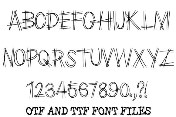 Scratch Riot Font PNG with transparent background - Preview 1