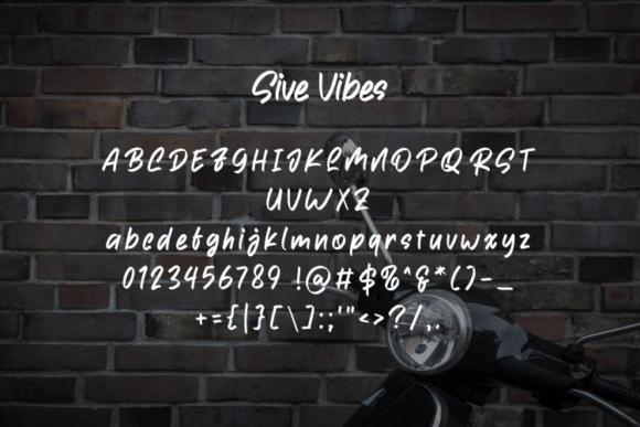 Sive Vibes Font PNG with transparent background - Preview 1