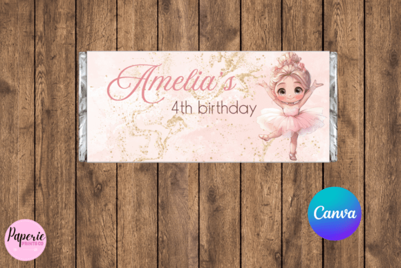 Ballerina Chocolate Wrapper Template