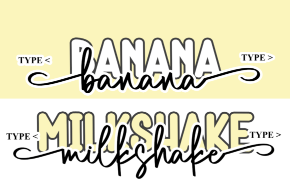 Banana Milkshake Font - Preview 1
