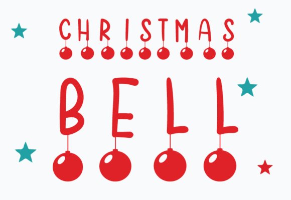 Christmas Bell Font - Preview 1