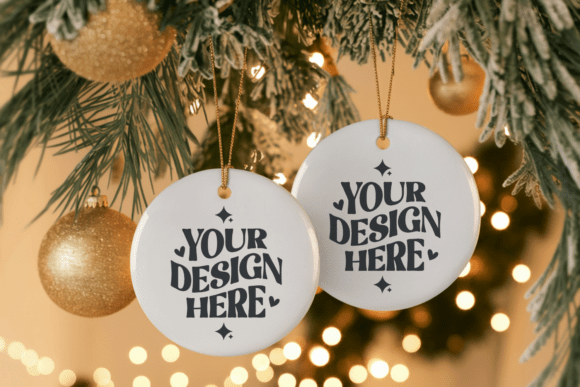Christmas Ornaments Mockups