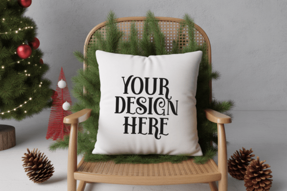 Christmas Pillow Mockup